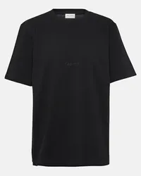 Saint Laurent T-shirt oversize in cotone Nero