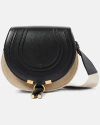 Chloé Chloé Borsa a tracolla Marcie Small in canvas Nero