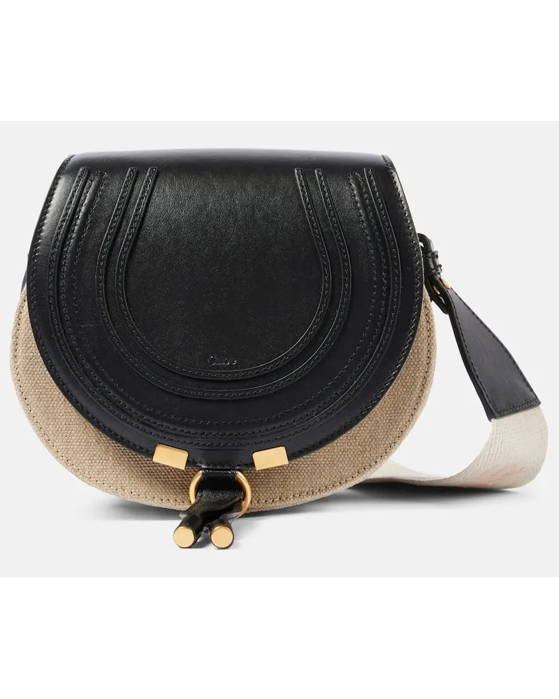 Chloé Chloé Borsa a tracolla Marcie Small in canvas Nero