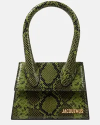 Jacquemus Borsa Le Chiquito Moyen in pelle Verde