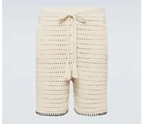 Shorts Rete in crochet di misto cotone