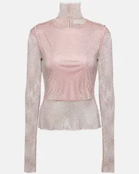 SPORTMAX Lupetto con cristalli Rosa