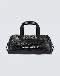 Saint Laurent Borsa da viaggio Nuxx in tessuto tecnico Nero