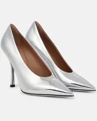 Valentino Garavani Pumps Nite-Out in pelle metallizzata Argento