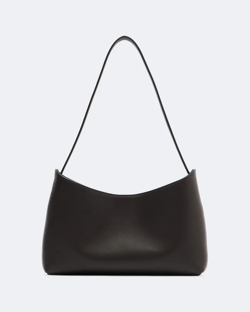 The Row Borsa a spalla Alma Small in pelle Marrone