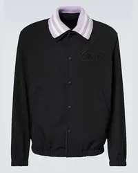 Gucci Giacca blouson con similpelle Nero