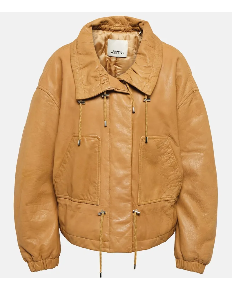 Isabel Marant Giacca Akirasga in pelle Marrone