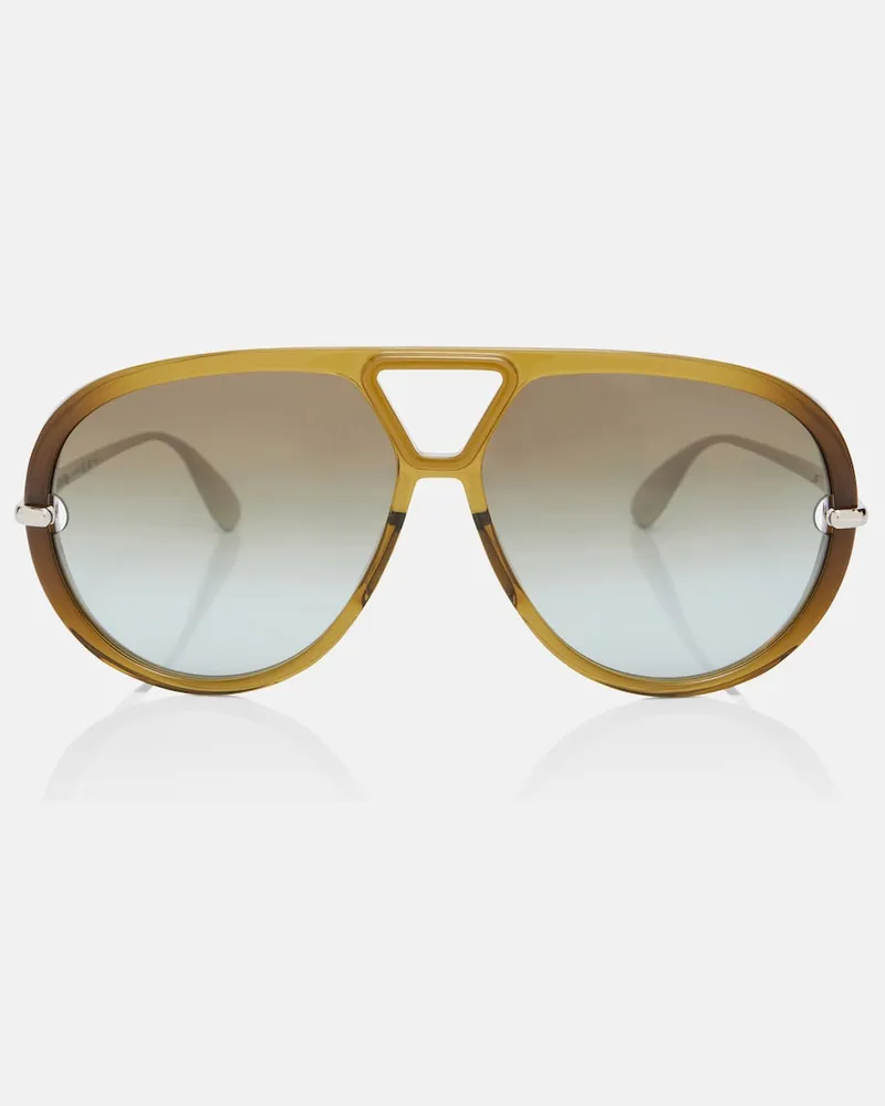 Bottega Veneta Occhiali da sole aviator Drop Marrone