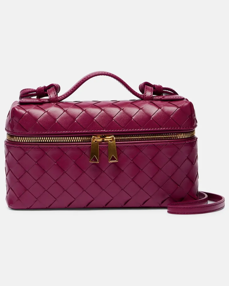 Bottega Veneta Beauty case Bang Bang in pelle Intrecciato Viola