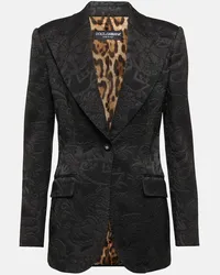 Dolce & Gabbana Blazer in broccato Nero