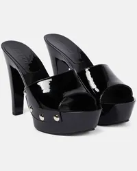 Paris Texas Mules Consuelo in vernice Nero