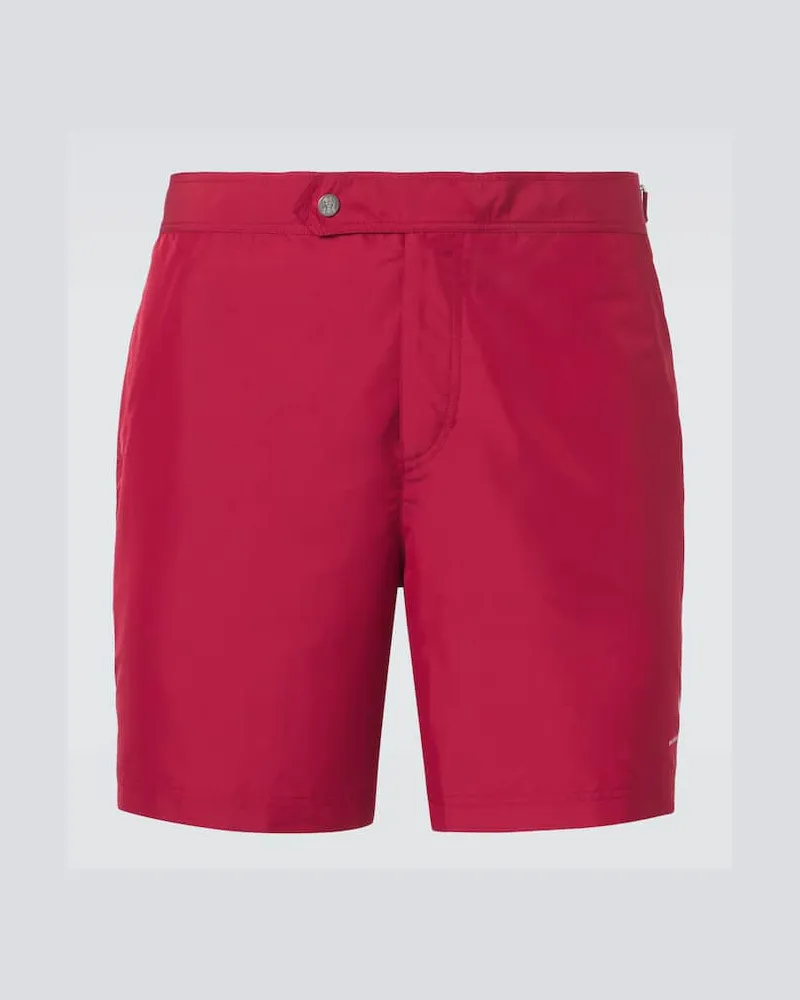 Brunello Cucinelli Costume da bagno con logo Rosso