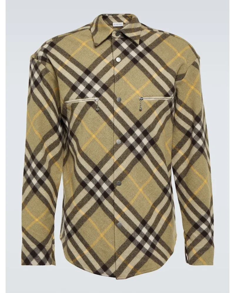 Burberry Giacca Burberry Check in misto lana Multicolore