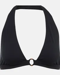 Loro Piana Top bikini con scollo all’americana Blu