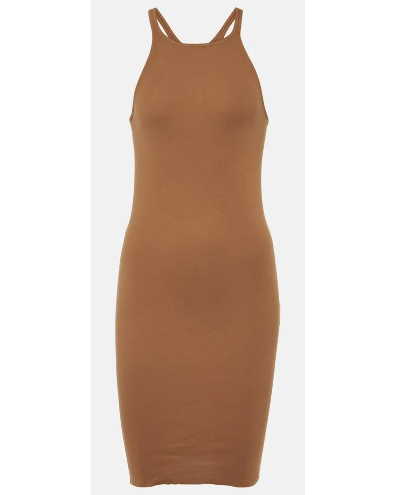 Rick Owens Miniabito in cotone Marrone