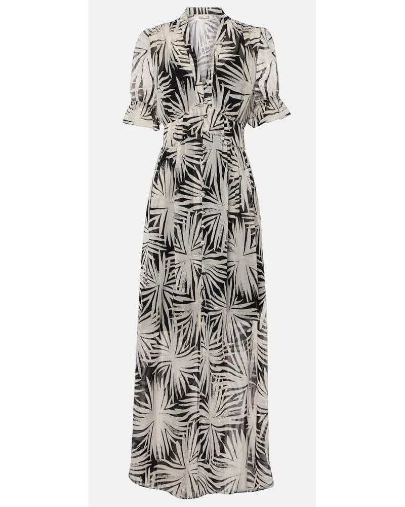 Diane von Furstenberg Abito lungo Erica con stampa Multicolore