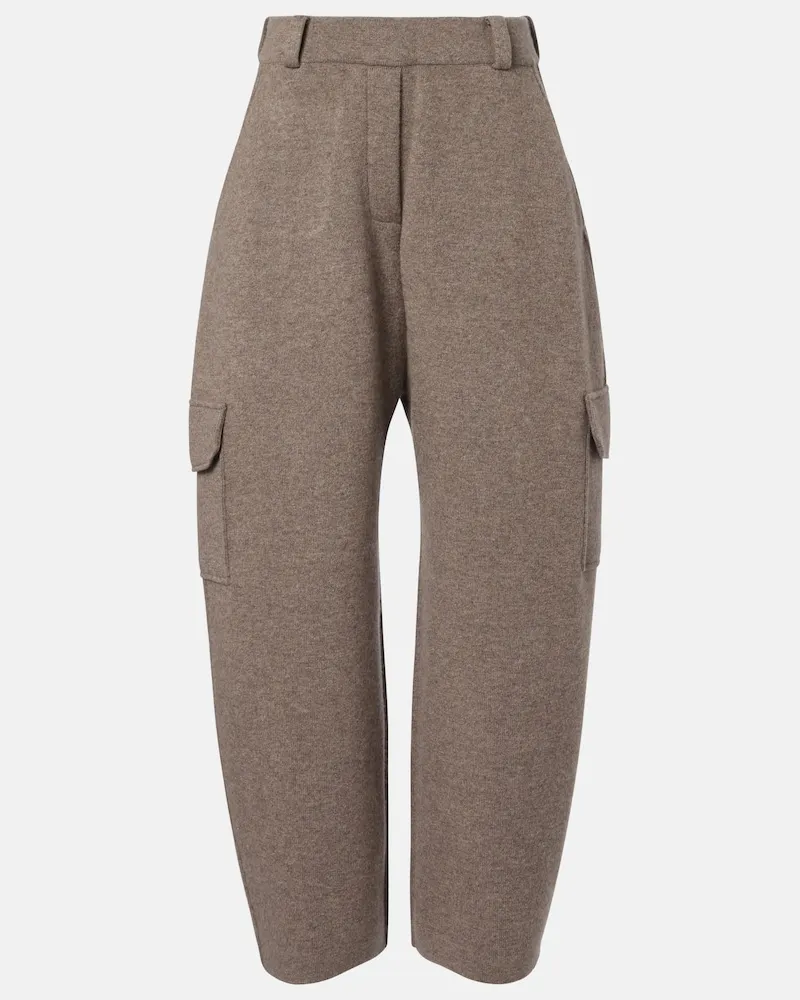 Lisa Yang Pantaloni cargo Azaria in cashmere Grigio