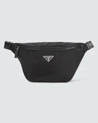 Prada Marsupio in Re-Nylon con logo Nero