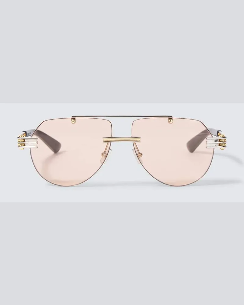 Bottega Veneta Occhiali da sole aviator Marrone