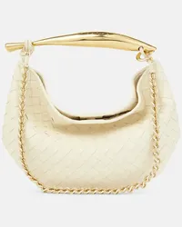 Bottega Veneta Borsa Sardine Small in pelle Neutro