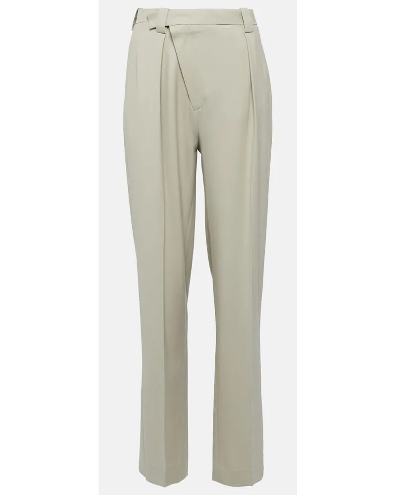 Victoria Beckham Pantaloni regular Verde