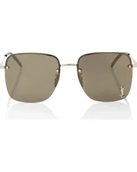 Saint Laurent Occhiali da sole aviator SL 312 Marrone