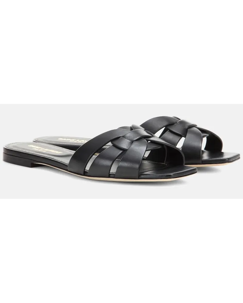 Saint Laurent Sandali Tribute in pelle Nero