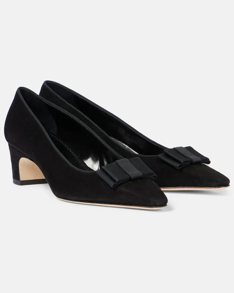 Manolo Blahnik Pumps Reador in suede Nero