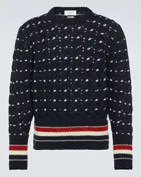 Thom Browne Pullover in misto lana Blu