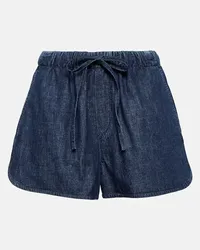 Valentino Garavani Shorts di jeans in chambray Blu