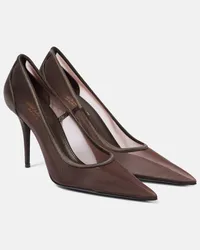 Saint Laurent Pumps Norma 90 Marrone