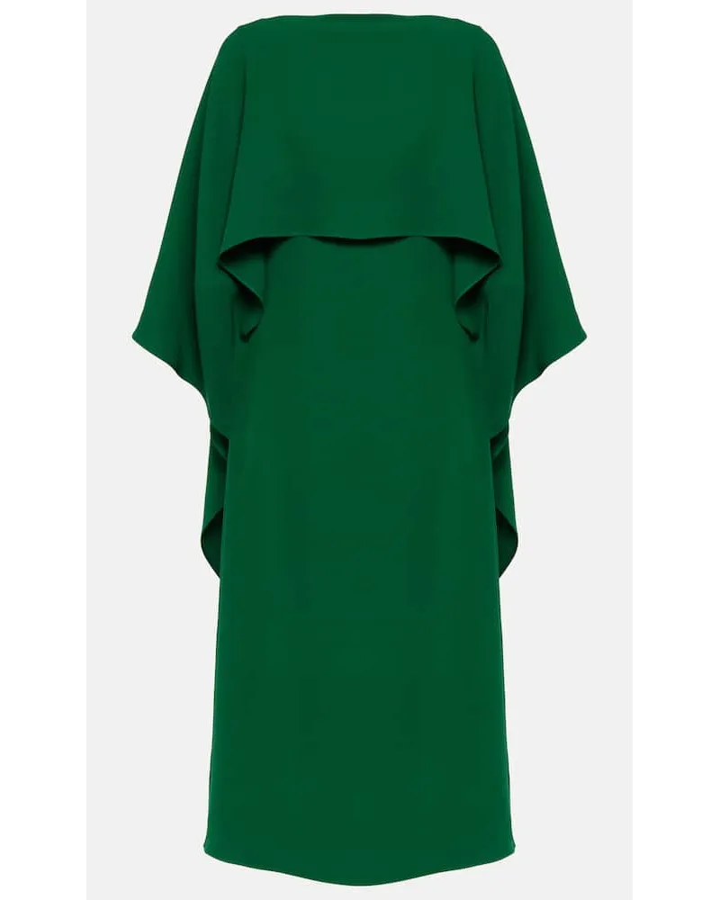 Valentino Garavani Abito midi in crÃªpe di seta Verde