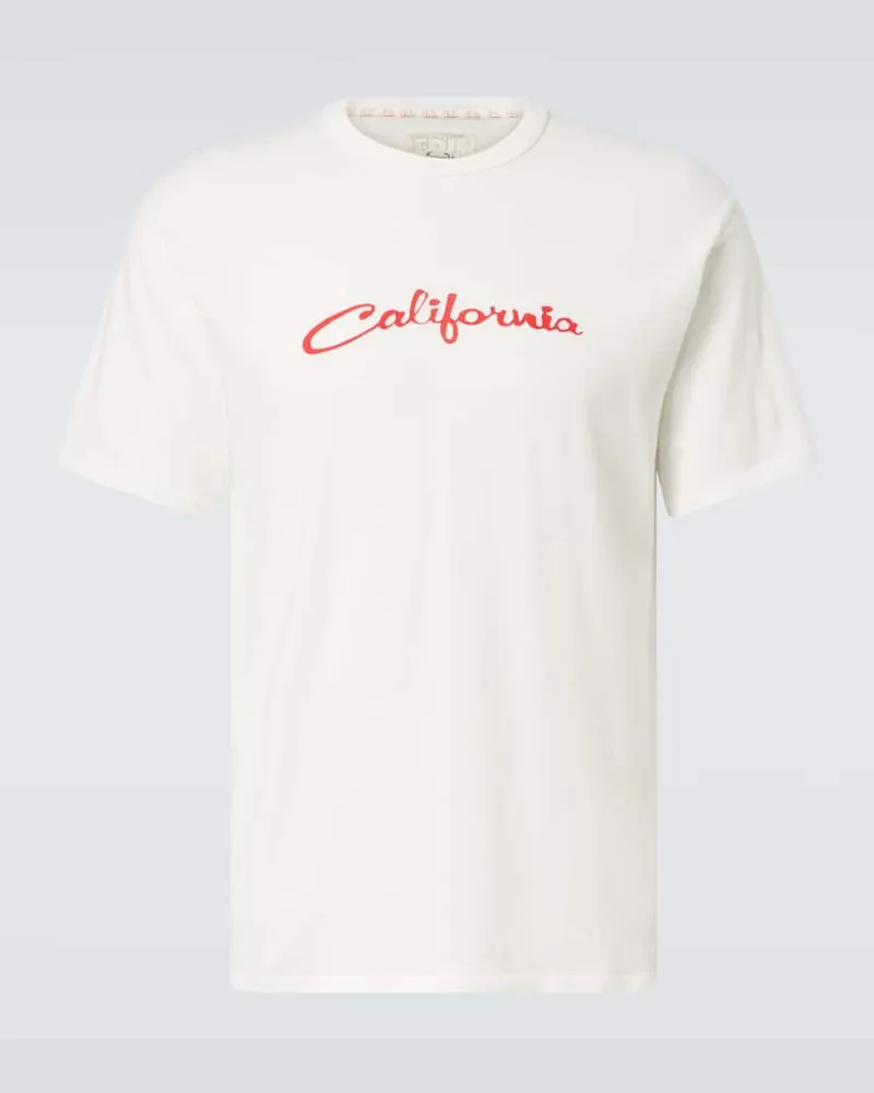 ERL T-shirt in jersey di cotone con stampa Bianco
