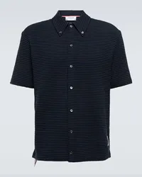 Thom Browne Camicia in misto cotone Blu