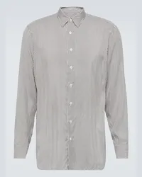 LARDINI Camicia a righe Bianco