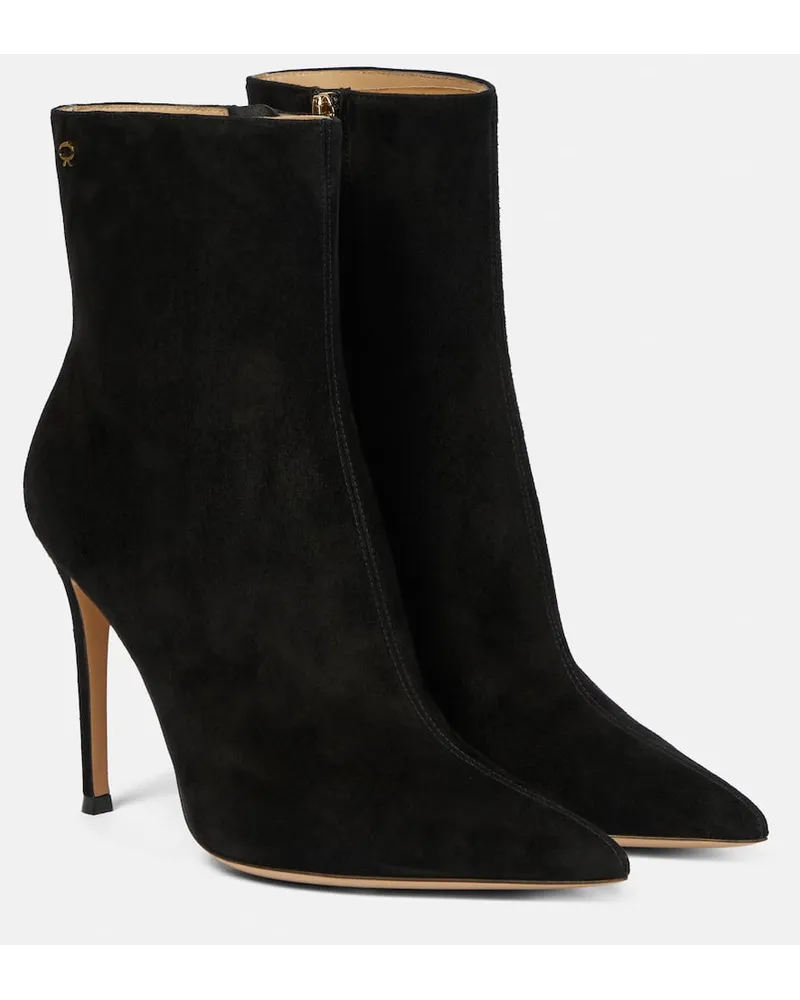 Gianvito Rossi Stivaletti in suede Nero