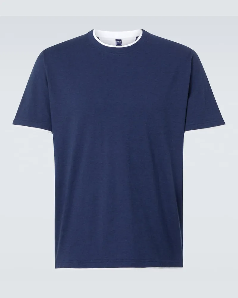 Fedeli T-shirt in cotone Blu
