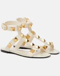 Valentino Garavani Sandali Roman Stud in pelle Bianco