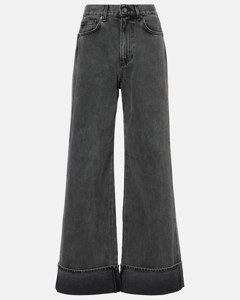 Veronica Beard Jeans a gamba larga Taylor Nero