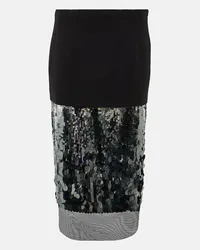 Dorothee Schumacher Gonna midi con paillettes Nero