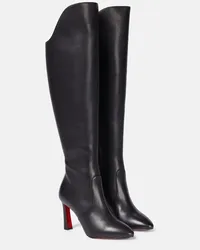 Christian Louboutin Stivale Eleonor Botta 85 in pelle Nero