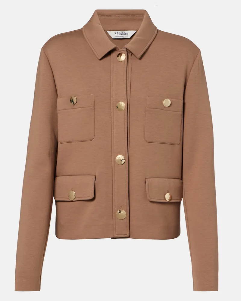 Max Mara Giacca in misto cotone Marrone