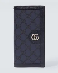 Gucci Portacarte in canvas GG Blu