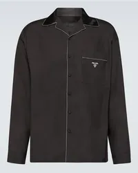 Prada Camicia in seta Nero