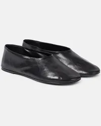 KHAITE Ballerine Maiden in pelle Nero