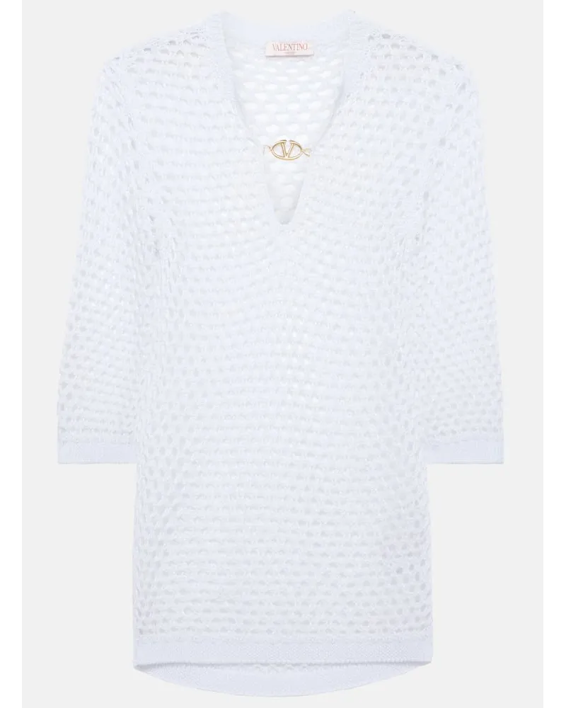 Valentino Garavani Copricostume in maglia Bianco