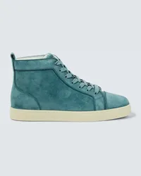 Christian Louboutin Sneakers Louis in suede Blu