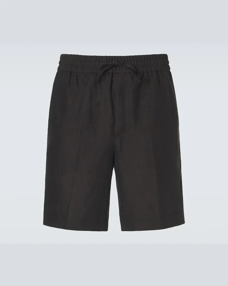 Brioni Bermuda in lino Marrone