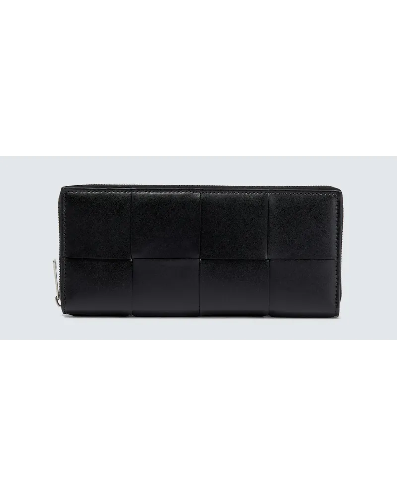 Bottega Veneta Portafoglio in pelle Intrecciato Nero