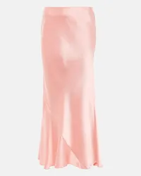 Dorothee Schumacher Gonna midi Slouchy Elegance in raso Rosa